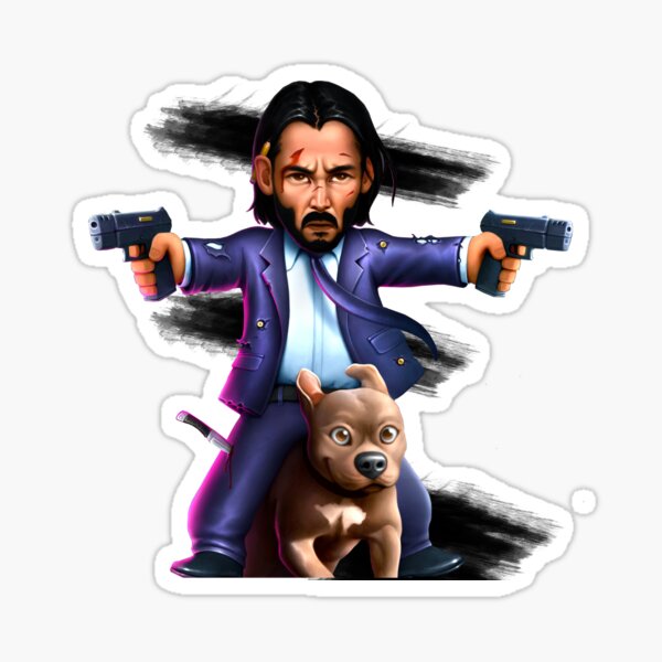 John Wick Stickers for Sale