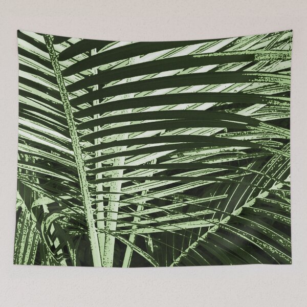 Item preview, Coconut Palm Cocos Nucifera Palm Frond Palm Leaves Green Abstract Art Artist Jenny Meehan designed and sold by Jenny Meehan Art Prints and Patterns  .