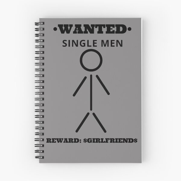 Item preview, Ladies T-Shirt Wanted Single Men Grey T-Shirt designed and sold by DesignsByAce.