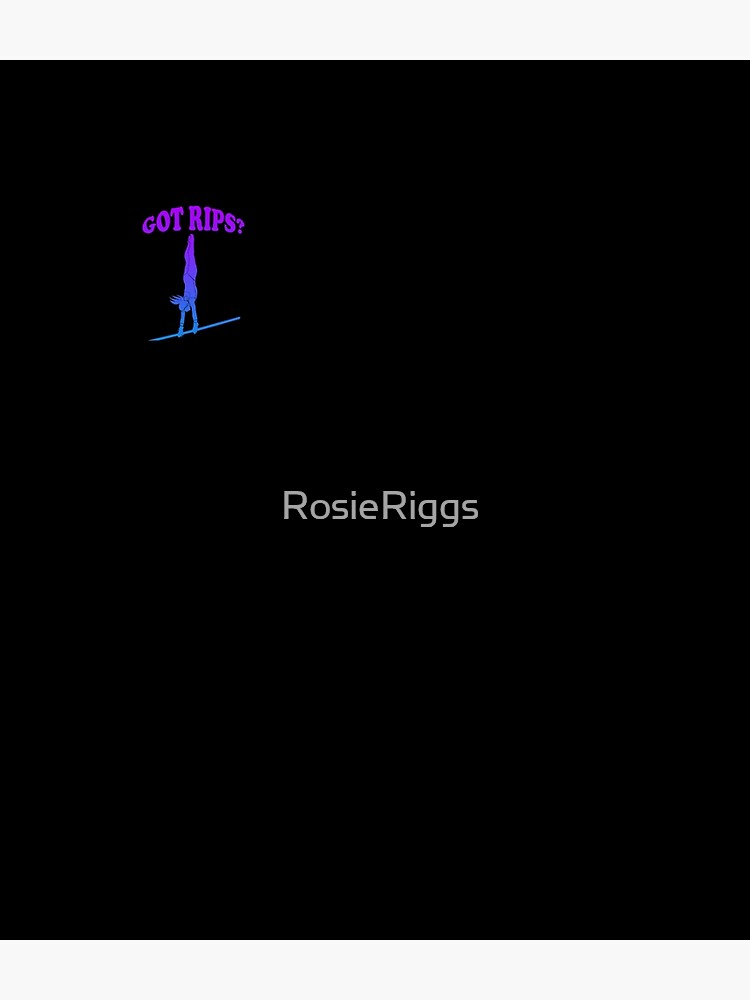 Thumbnail 3 of 3, Backpack, Blue & Purple Got Rips? A Gymnast's Life designed and sold by RosieRiggs.