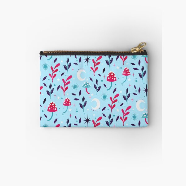 Item preview, Colorful forest pattern blue and pink  designed and sold by Texdoodles.