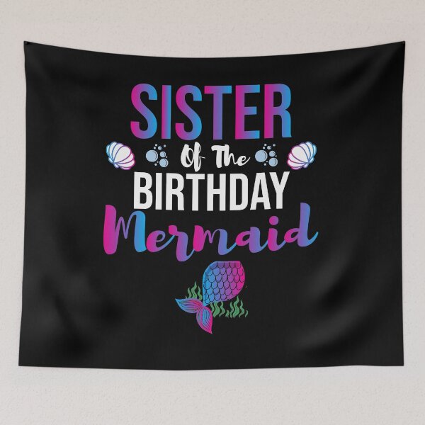 Item preview, Sister  of the Birthday Mermaid Matching Family Party  designed and sold by WhiteTears.