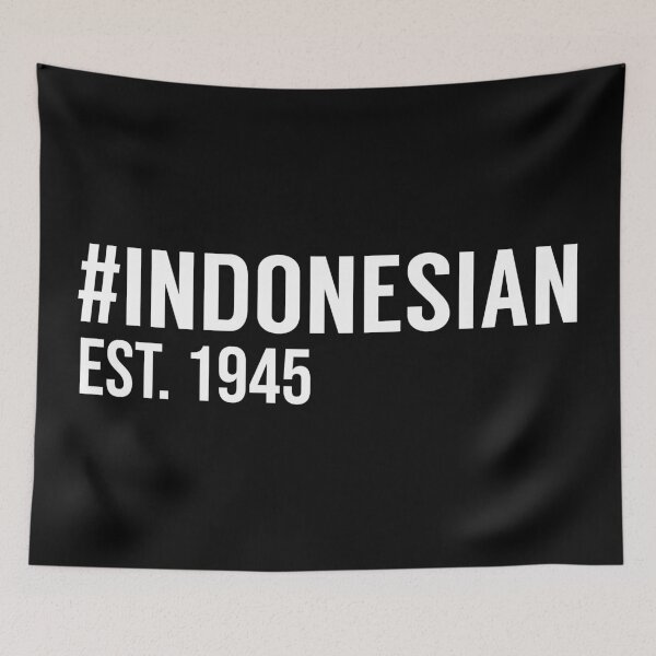 Artikelvorschau, Hashtag Indonesian Est. 1945 entworfen und verkauft von MSA-42.