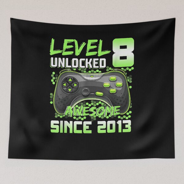 Item preview, Level 8 Unlocked Awesome 2013 Video Game 8th Bday Gifts designed and sold by shirleyfinley.