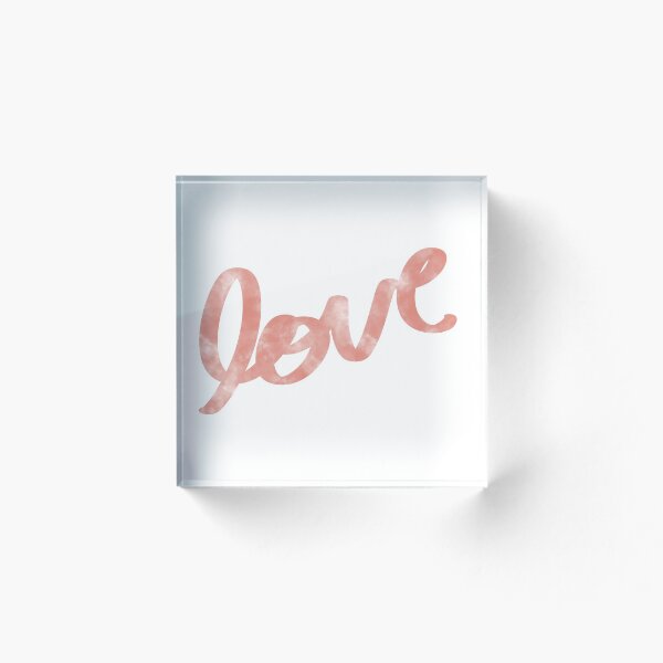 Item preview, Love word in pink cloudy cursive designed and sold by madebymarigold.