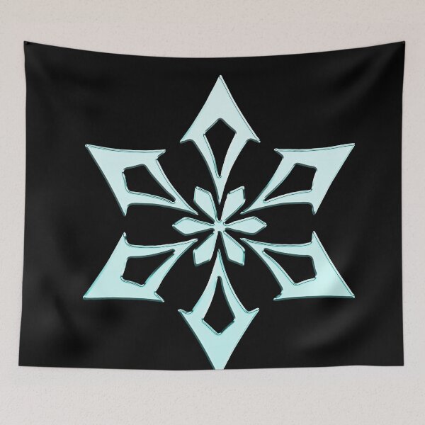 Item preview, Genshin Impact Symbol Element Cryo Ice – Snezhnaya - Pastel Colours designed and sold by Fregoulix.