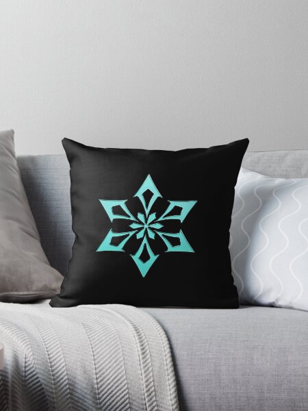 Aperçu de l'œuvre Genshin Impact Symbol Element Cryo Ice - Snezhnaya - Couleurs vibrantes créée et vendue par Fregoulix.