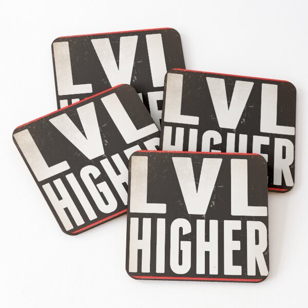 Item preview, lvl higher level higher gamer games nerd designed and sold by siiiiibby.