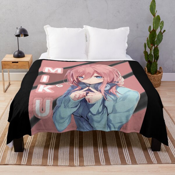 Miku Nakano - Quintessential Quintuplets Throw Blanket