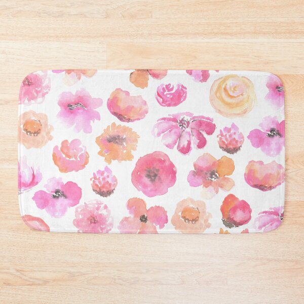 Item preview, flowers, floral, watercolor, pink watercolor flowers, spring, handpainted designed and sold by dodidoodles.