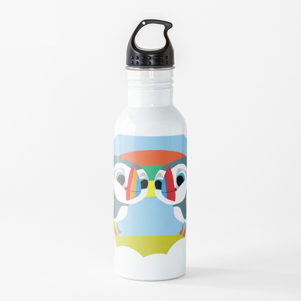 Puffins Preschool Gifts - Rocks - Irish Coast - Ireland - Cute Little Pre School Gifts - T shirts Water Bottle