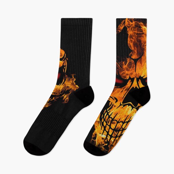 Item preview, Skull on fire designed and sold by SpiliVili.