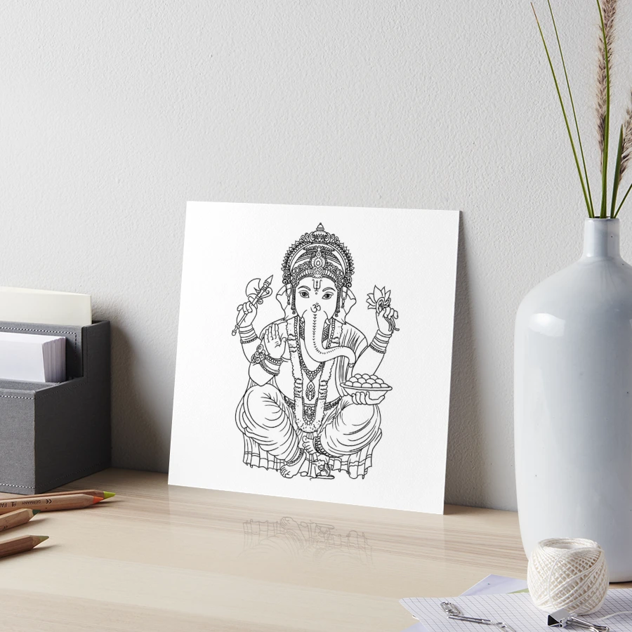 Ganesha Line Art