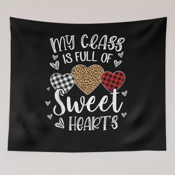Item preview, My Class Is Full Of Sweethearts Teachers Gift Leopard Plaid designed and sold by shirleyfinley.