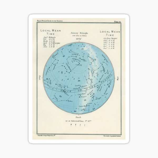 Item preview,  Star map January Midnight designed and sold by Salocin.