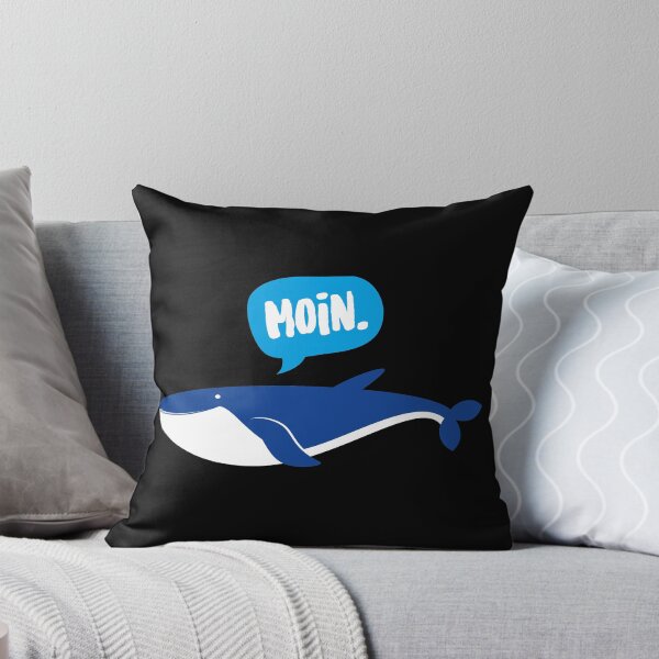 Item preview, Whale with speech bubble Moin - North German animal designed and sold by mgoo.