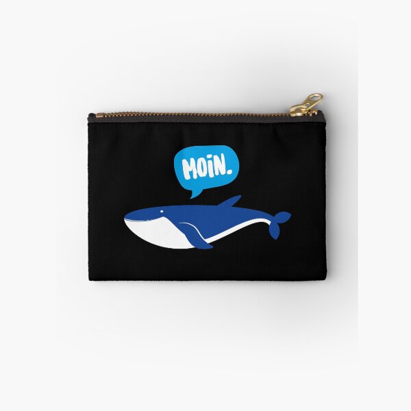Item preview, Whale with speech bubble Moin - North German animal designed and sold by mgoo.