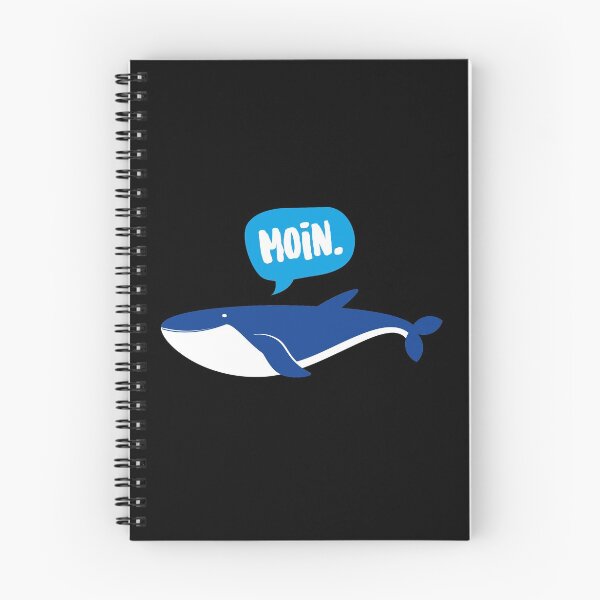 Item preview, Whale with speech bubble Moin - North German animal designed and sold by mgoo.
