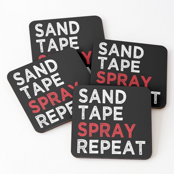 Item preview, Auto Shop - Sand Tape Spray Repeat Auto Body Painter designed and sold by soondoock.