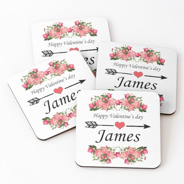 Item preview, Gifts For James - Happy Valentine's Day designed and sold by Coffisher.