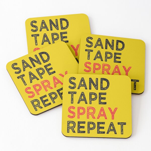 Item preview, Auto Shop - Sand Tape Spray Repeat Auto Body Painter designed and sold by soondoock.