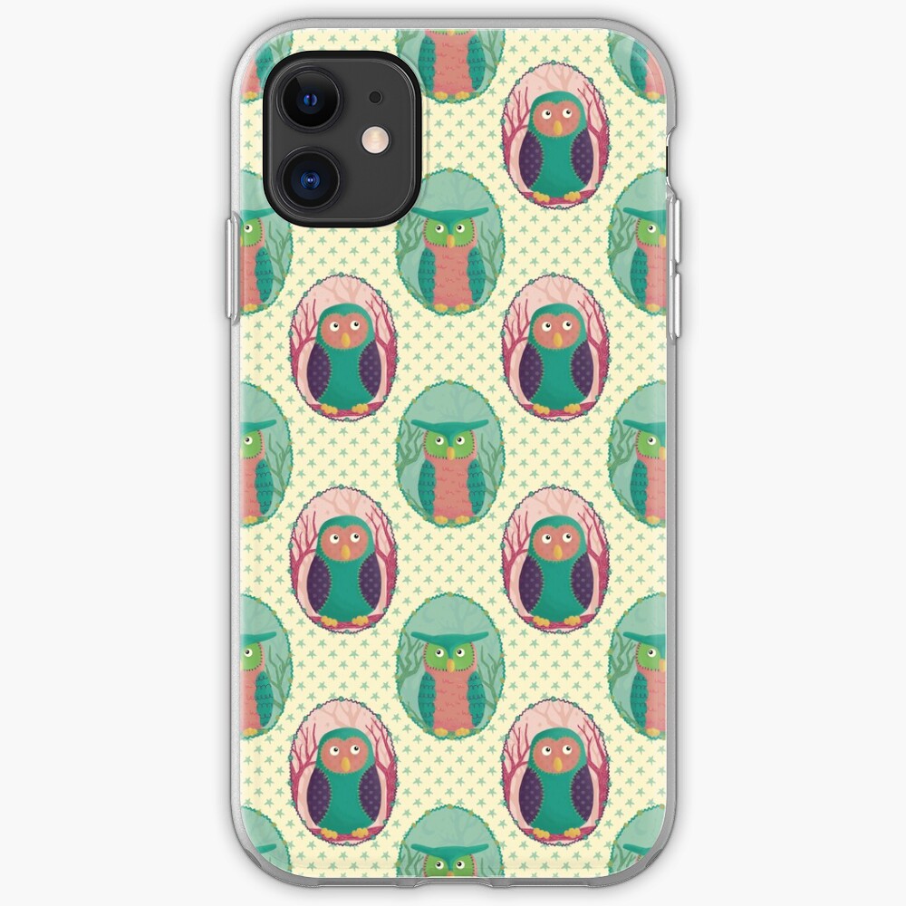 Woodland Owl Portraits iPhone Case & Cover