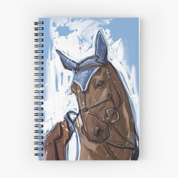 Item preview,  Dark chestnut horse art designed and sold by Maslovaart.