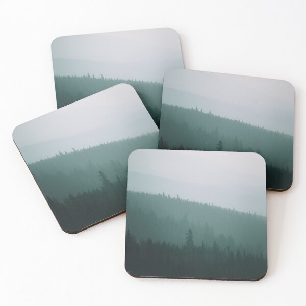 Item preview, Foggy Layered Mountain Forest designed and sold by Tortelikeatiger.