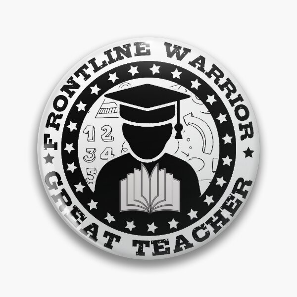 Item preview, Frontline Warrior Teacher: Honoring Teachers designed and sold by Sketchaa.