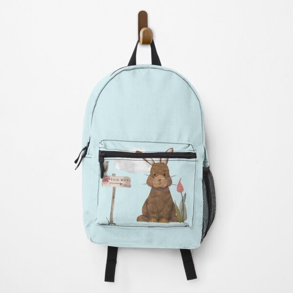 Item preview, Send a hug because I miss you. Adorable watercolor rabbit illustration designed and sold by Caroline Laursen.