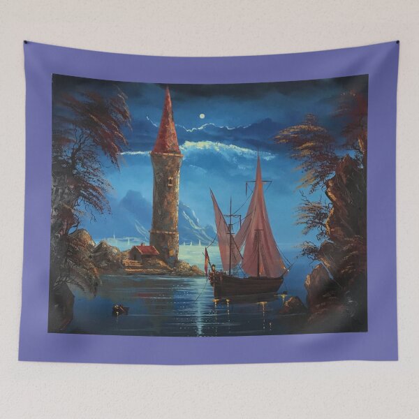 Item preview, Ship. Night. Tower. designed and sold by sunandmood.
