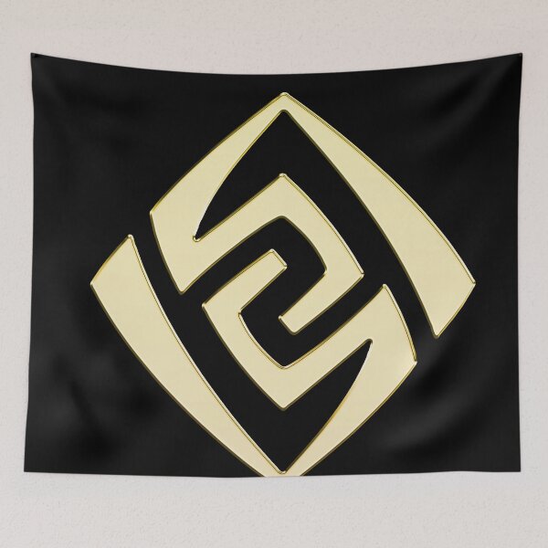 Item preview, Copy of Genshin Impact Symbol Element Geo Earth – Liyue - Pastel Colours designed and sold by Fregoulix.