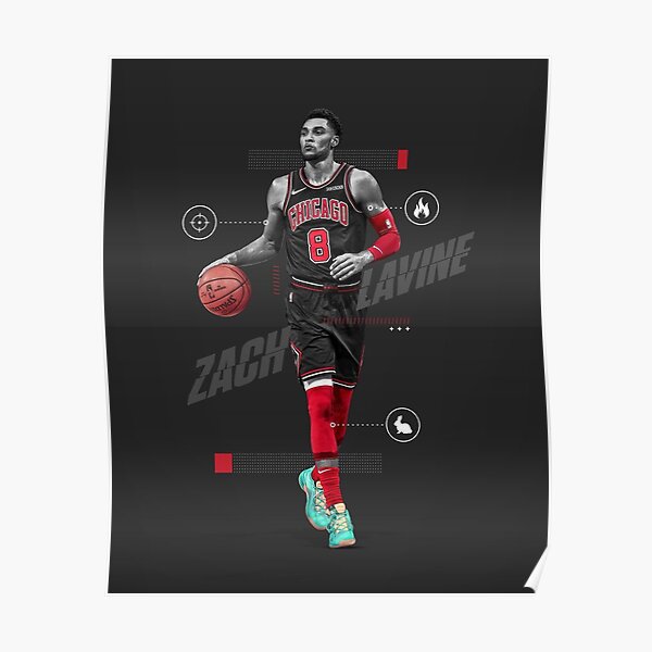 Zach LaVine Star Sports Poster Gift 26 Canvas Poster Bedroom Decor Sports  Landscape Office Room Decor Gift Unframe:12x18inch(30x45cm)Zach LaVine Star