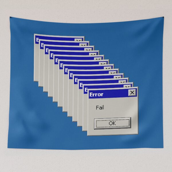 Item preview, Error...Fail - Retro Old School Computer Pop-Up designed and sold by acquiesce13.