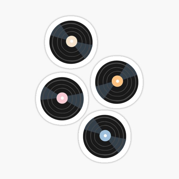 Aperçu de l'œuvre Pack d’autocollants en vinyle simple de 4 créée et vendue par ethelabel.