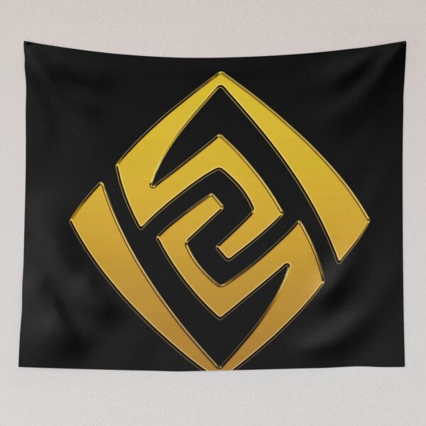 Item preview, Copy of Genshin Impact Symbol Element Geo Earth – Liyue - Vibrant Colours designed and sold by Fregoulix.