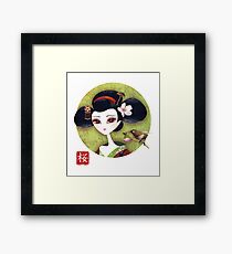Sakura Girl Reloaded Framed Print