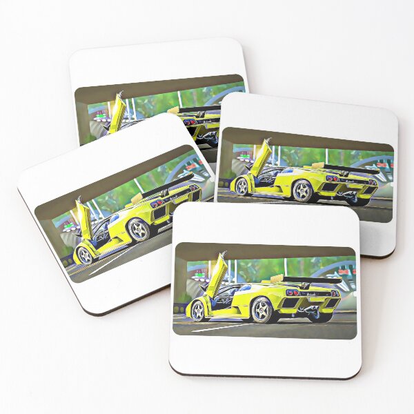 Item preview, Diablo GT Cartoon Drawing Action Print designed and sold by Auto-Prints.