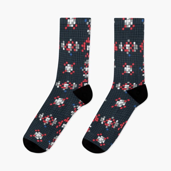 Item preview, Robotic Space Ship Galaxy War Pixel Pattern designed and sold by IPattern.