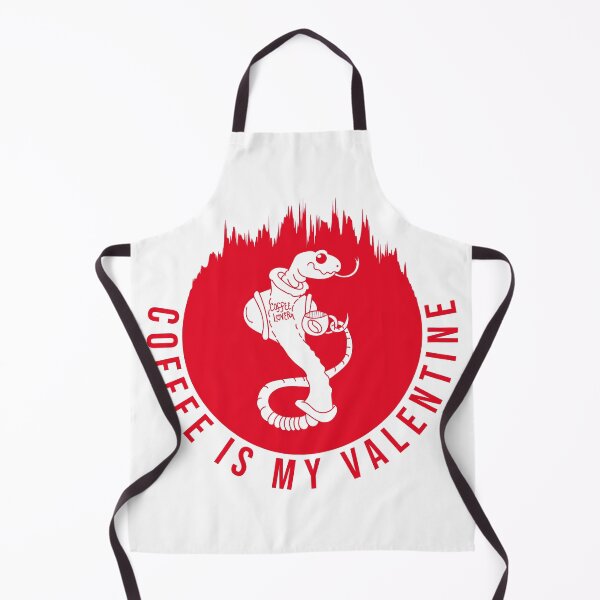 Item preview, Coffee Is My Valentine Red Snake Geometric Waves designed and sold by Designhub1000.