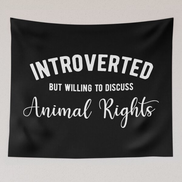 Item preview, Introverted animal rights defender designed and sold by ReignGFX.