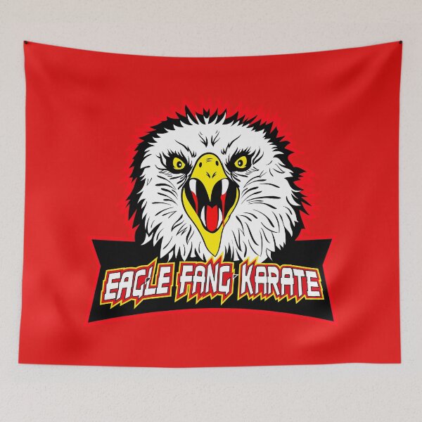 Item preview, (RED) Original Badass Eagle Fang Karate dojo logo (symbol martial art 80s) designed and sold by frikybomb.
