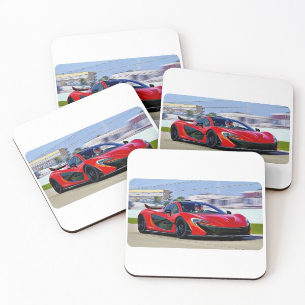 Item preview, McLaren P1 Cartoon Drawing Action Print designed and sold by Auto-Prints.