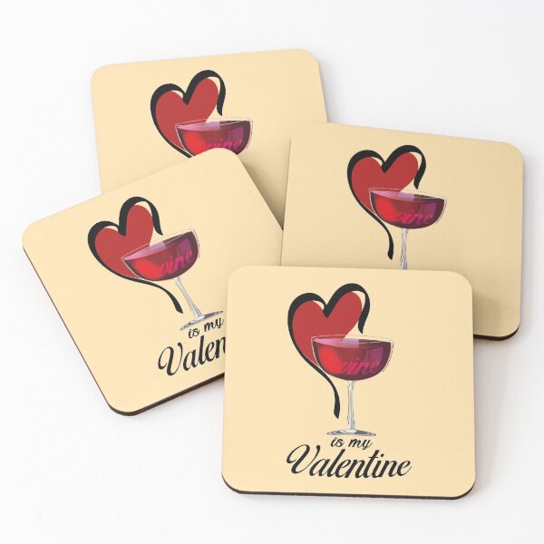 Item preview, Wine is my valentine designed and sold by Arteria Mix.