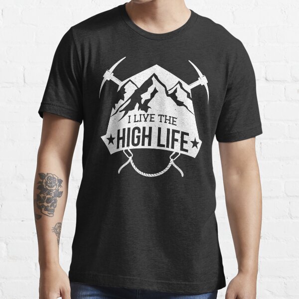 "Mountain Climbing Logo T Shirt" Tshirt for Sale by bitsnbobs