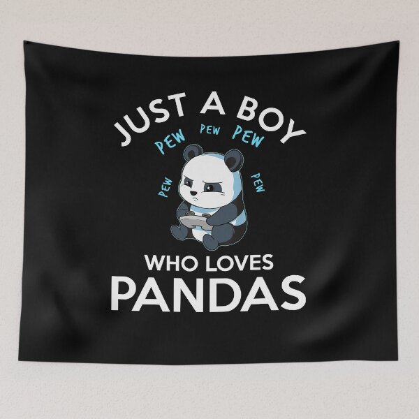 Item preview, Panda Just A Boy Who Love Pandas - Funny Best Gift Idea For Panda Lovers Boy Fathers Day Birthday designed and sold by NDTStore.