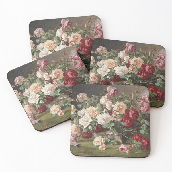 Item preview, Still Life with Roses (1900) - E. Hariel designed and sold by SALON DES ARTS.