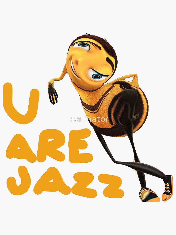 "Ya like jazz?" Sticker for Sale by carlinator | Redbubble