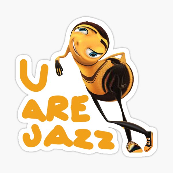 "Ya like jazz?" Sticker for Sale by carlinator | Redbubble
