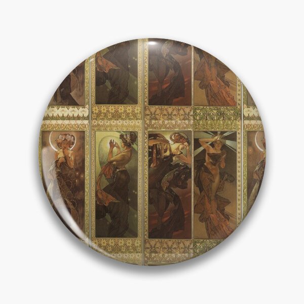 Artikelvorschau, Seasons vintage art - Alphonse Mucha entworfen und verkauft von Vintage Designs +.